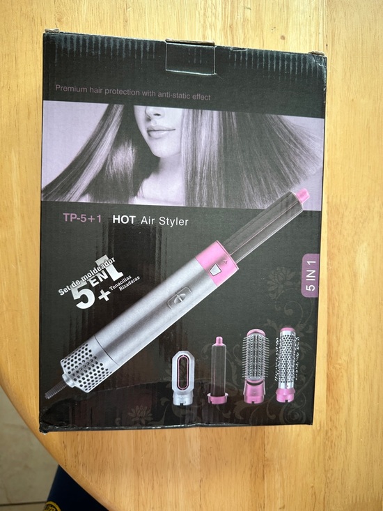 TP 5 1 Other - 5-in-1 Hot Air Styler Hair Dryer Brush - Pink and Silver